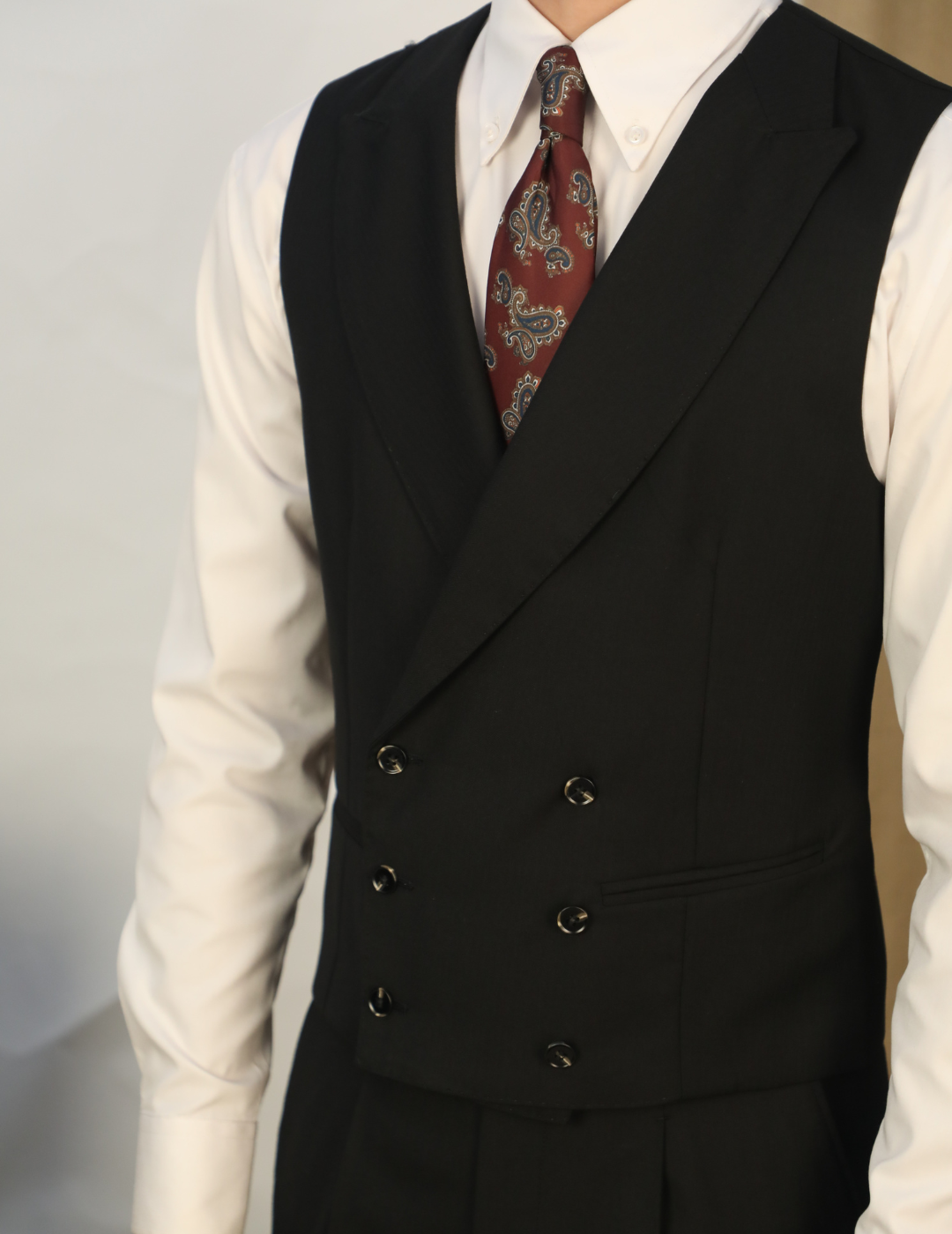 Italian Double-Breasted Vest