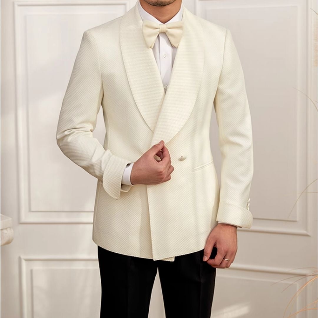 Blazer Transpassado Lapela Xale Perúgia