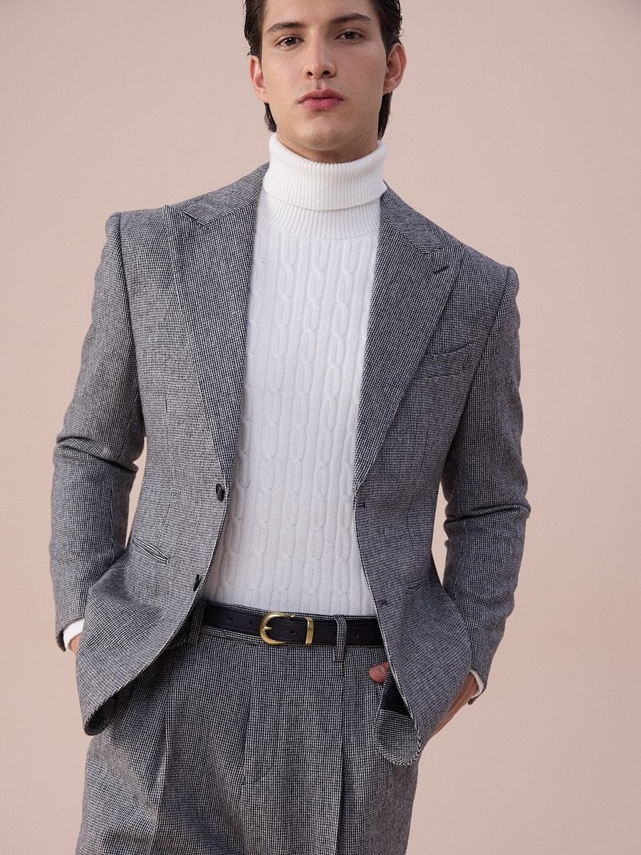 Piemonte Single-Breasted Wool Suit