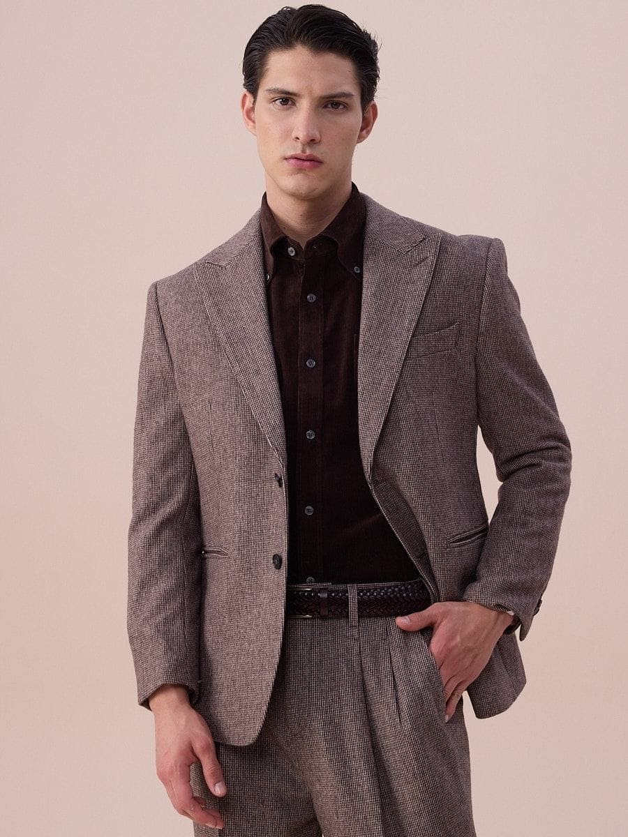 Piemonte Single-Breasted Wool Suit