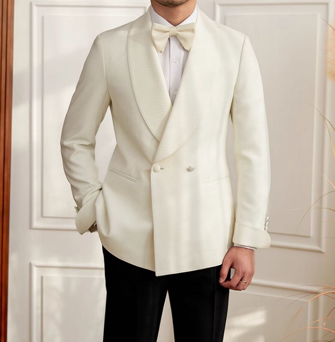 Blazer Transpassado Lapela Xale Perúgia
