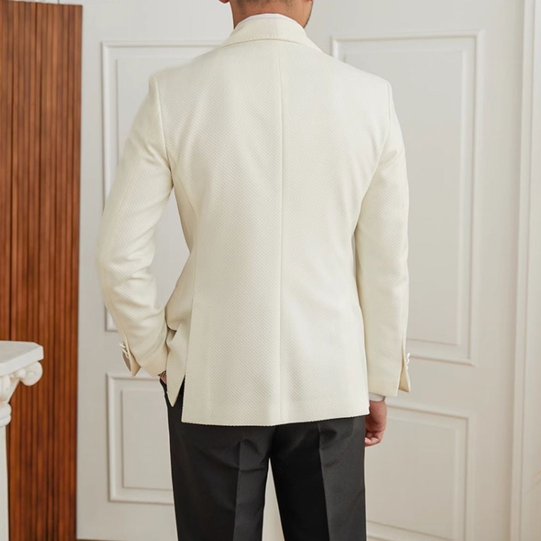 Blazer Transpassado Lapela Xale Perúgia