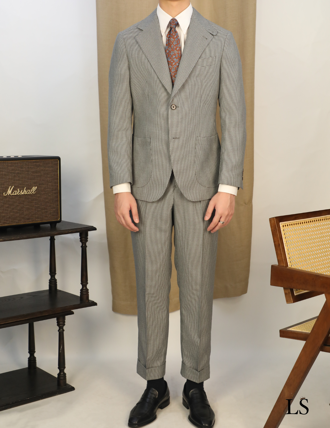 Costume Dois Botões Xadrez LS027