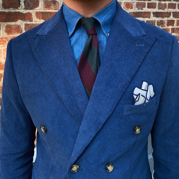 Blazer envelope de veludo com laço LS019