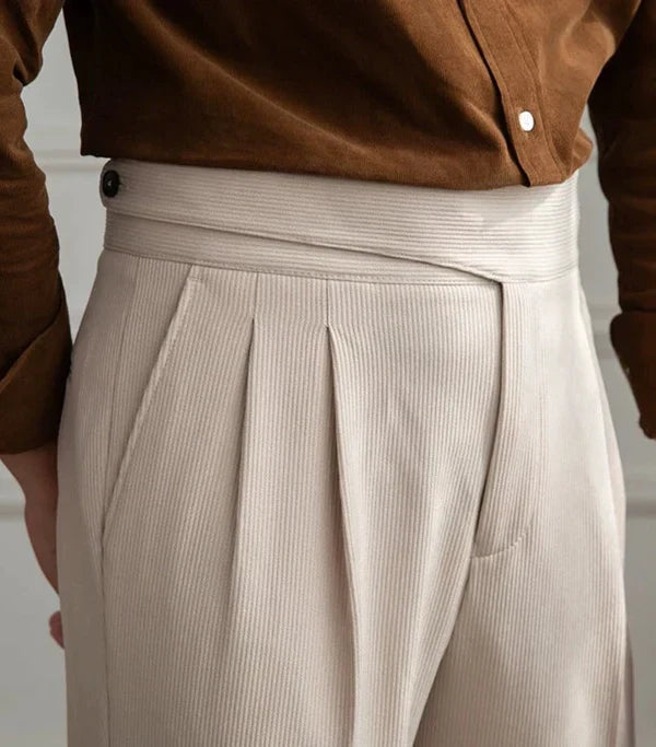 Textured Bologna Gurkha Pants