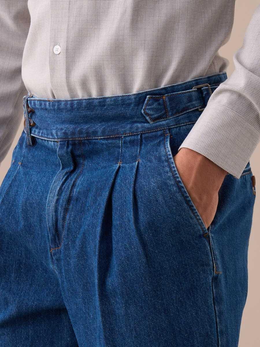 Isernia High Waisted Denim Pants