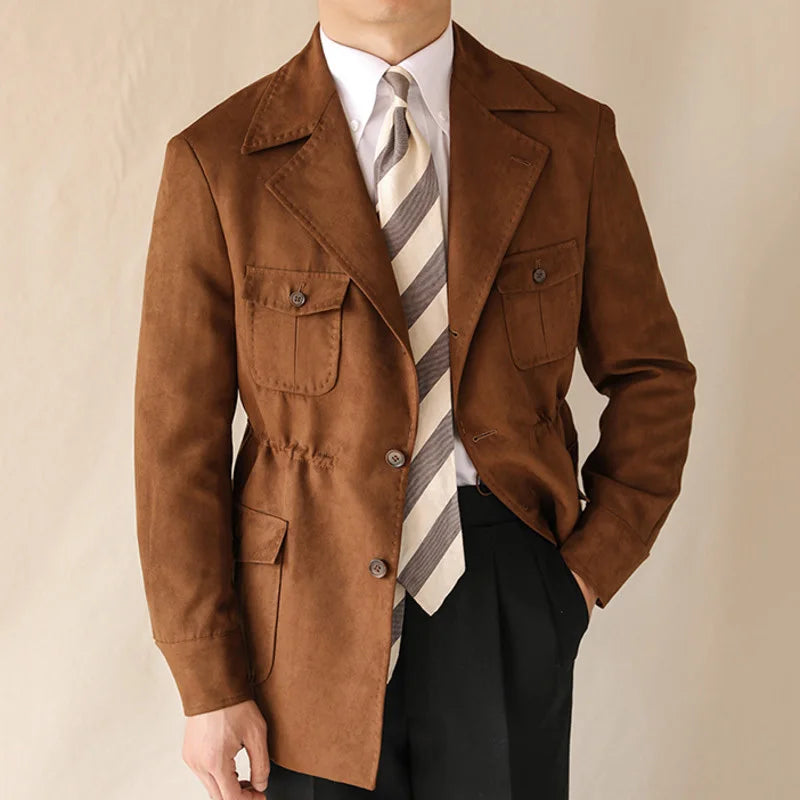 Jaqueta Safari Lapela Outwear