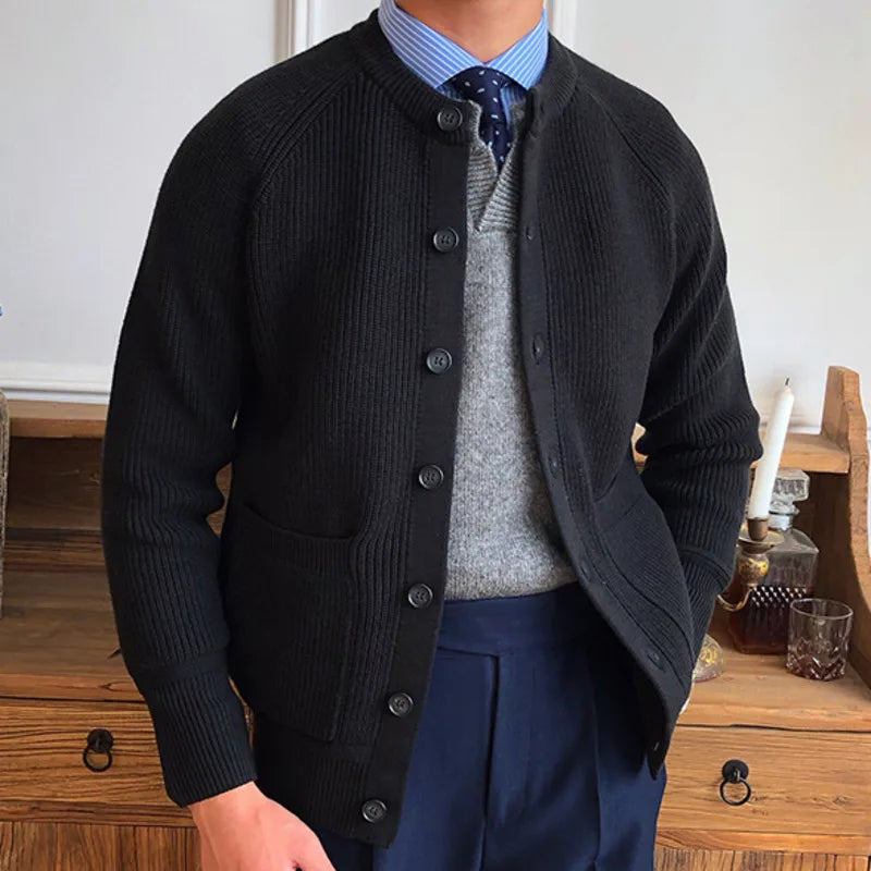 Cardigan Masculino Looped Tricô