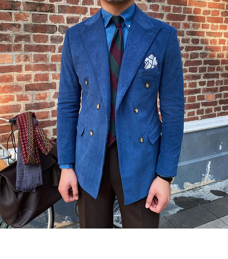 Blazer envelope de veludo com laço LS019