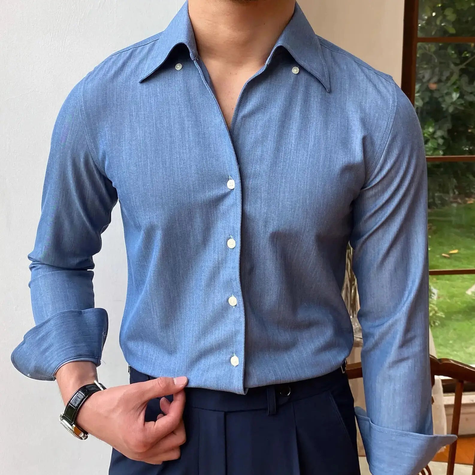 Camisa Social Masculina Looped LS033