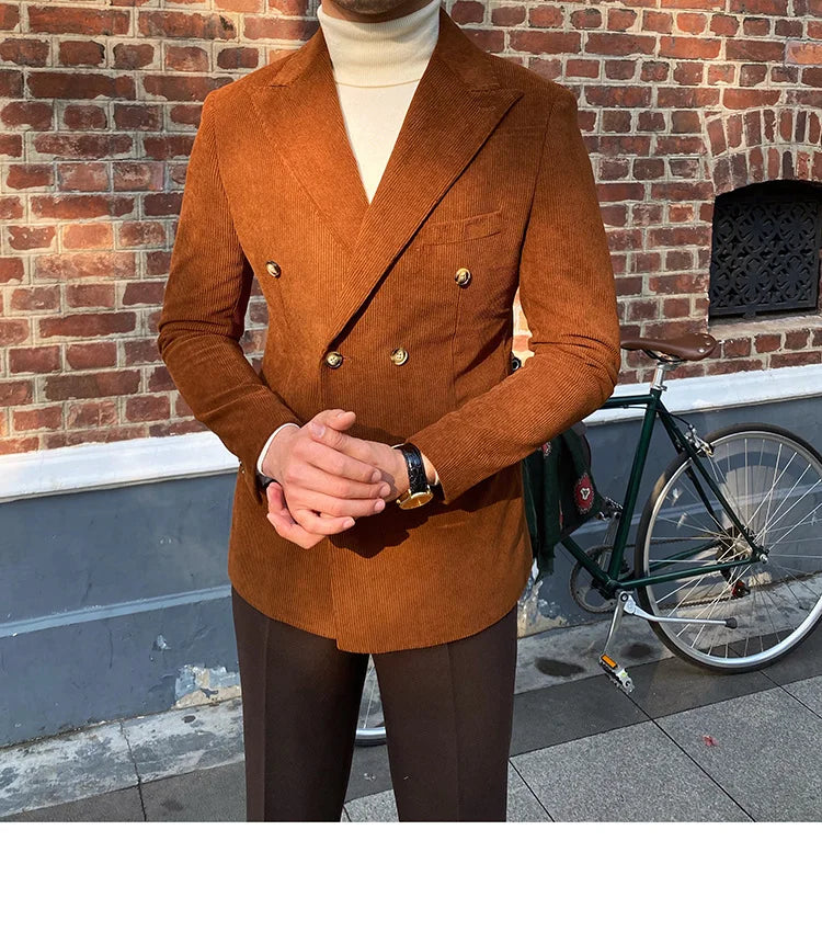 Blazer envelope de veludo com laço LS019