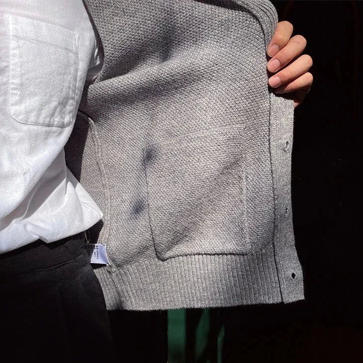 Cardigan Inglês com Bolsos Frontais