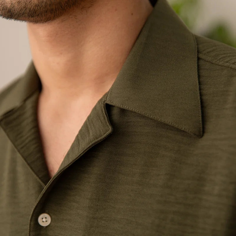 Camisa Masculina Gola Cubana Looped LS037