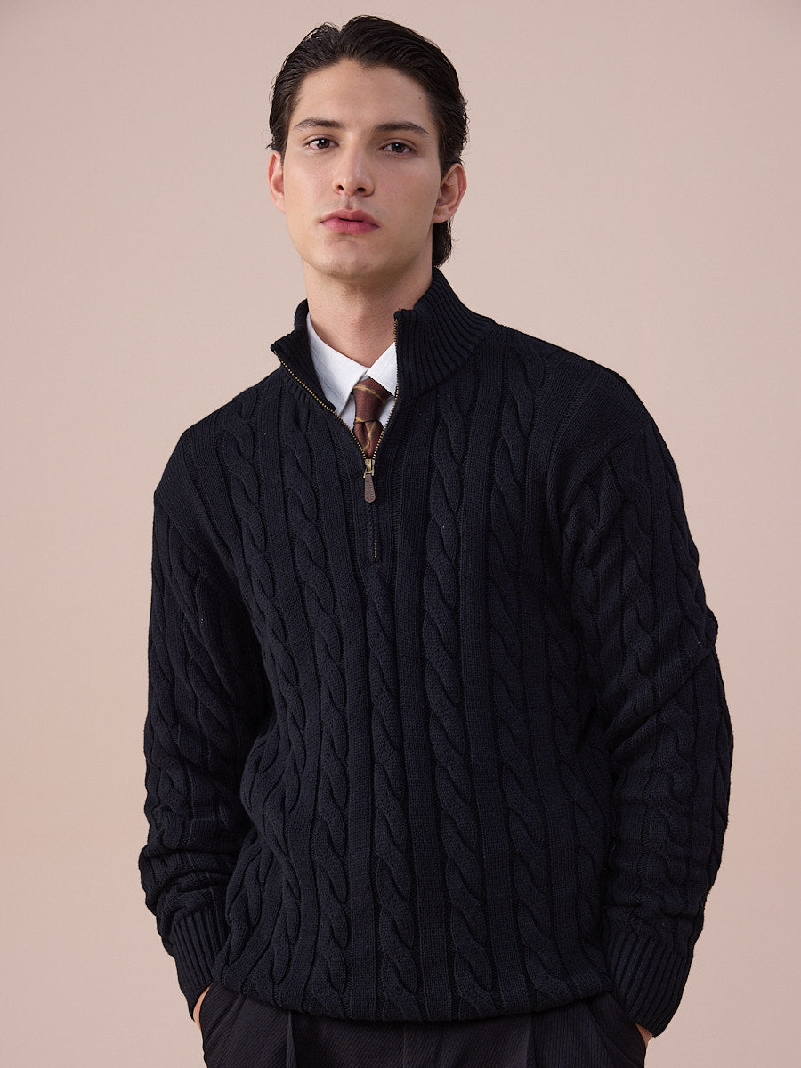 Loops Alveron Cable Zip Sweater