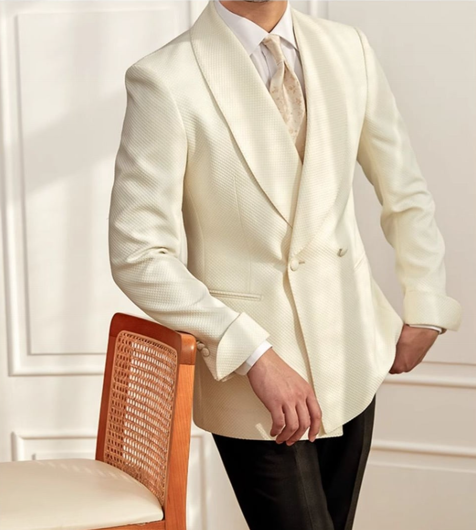 Blazer Transpassado Lapela Xale Perúgia