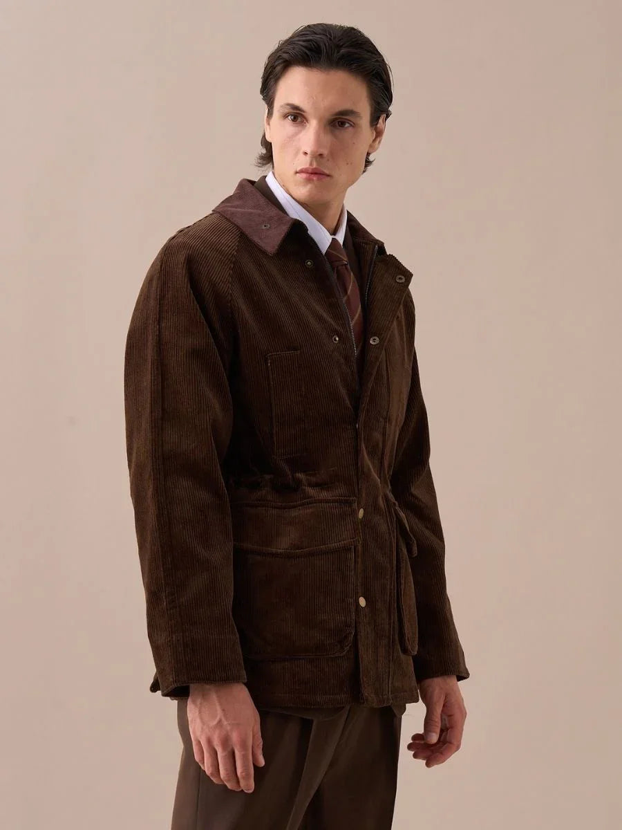 Retro British Corduroy Collar Jacket 100% cotton